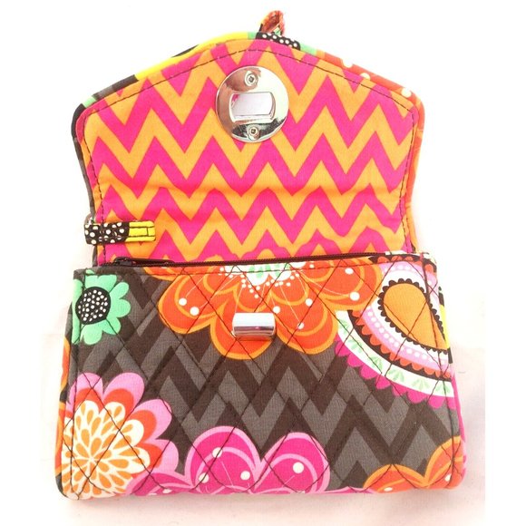 VERA BRADLEY Ziggy Zinnia Retired Your Turn Smartphone Wristlet w/Turn Lock - Picture 3 of 8